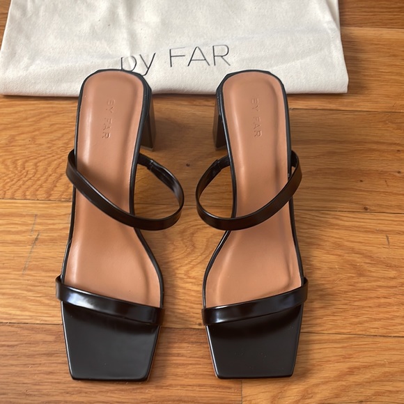 BY FAR – 100% LEATHER HEEL SANDALS - Picture 3 of 5